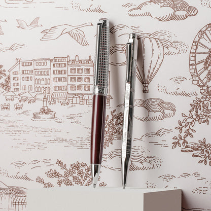 Caran d'Ache Toile de Jouy Ecridor and Léman ballpoint pens