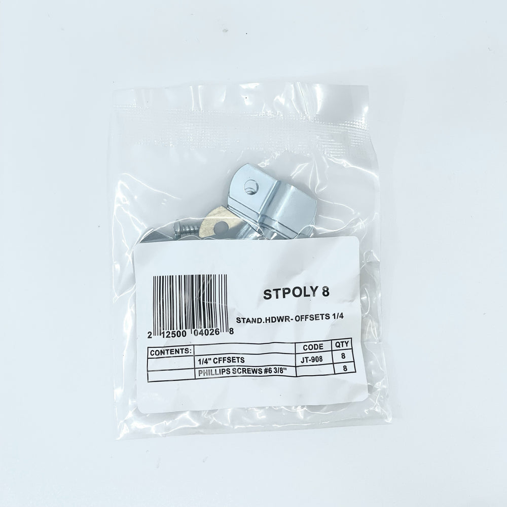Standard Hardware Polypack - 1/4" Offsets - #8
