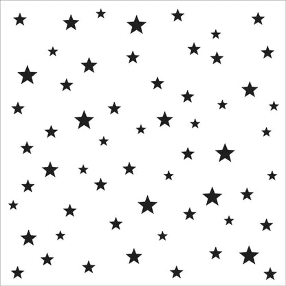 The Crafter's Workshop Stencil 6" x 6" - Starry Stars