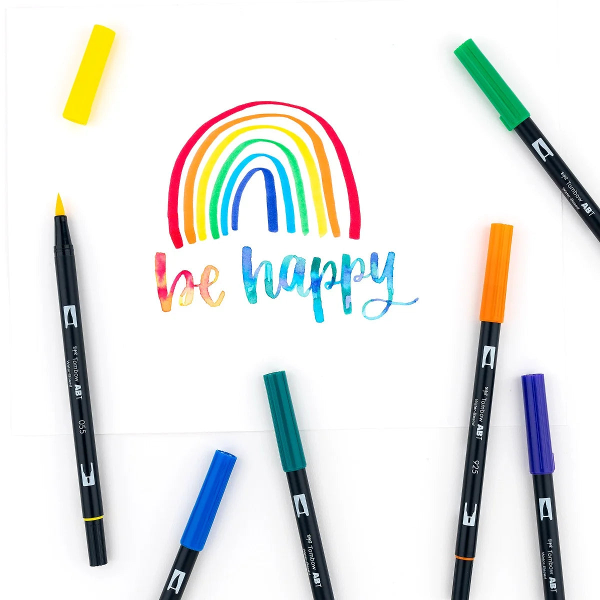 Lot de 10 feutres double-pointe Tombow - Palette primaire