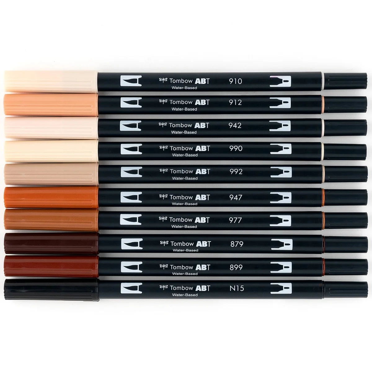 Tombow Dual Brush Pen Set of 10 - Portrait Palette