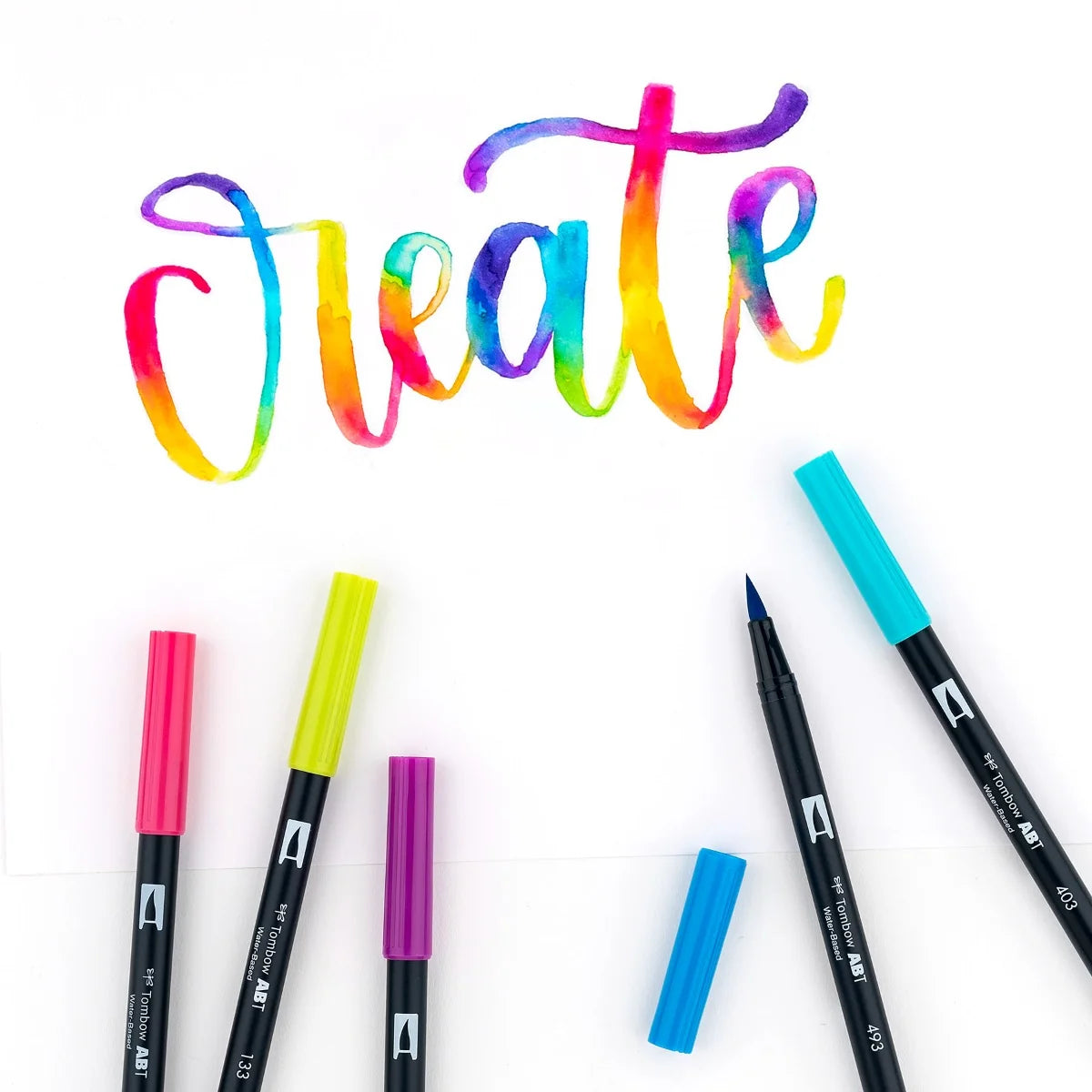 Ensemble de 10 stylos pinceaux doubles Tombow - Palette lumineuse