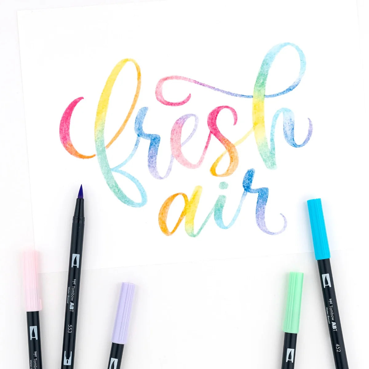 Lot de 10 feutres-pinceaux doubles Tombow - Palette pastel