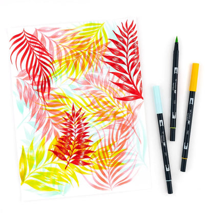 Tombow Dual Brush Pen Set of 10 - Tropical