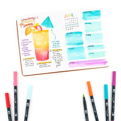 Tombow Dual Brush Pen Set of 10 - Tropical