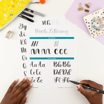 Ensemble de 6 lettres pour débutants Tombow