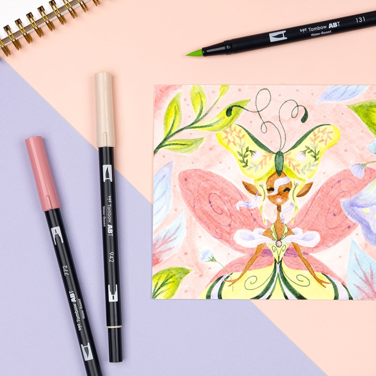 Tombow Dual Brush Pen Set of 10 - Fairies