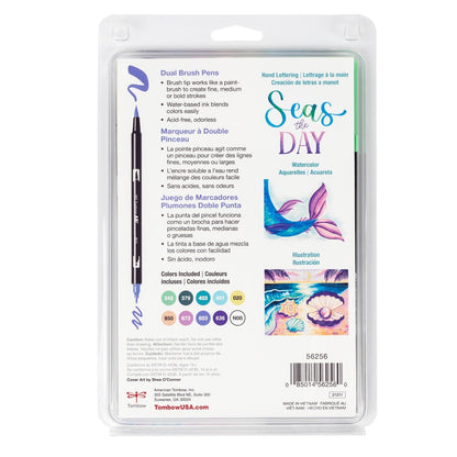 Tombow Dual Brush Pen Set of 10 - Mermaids