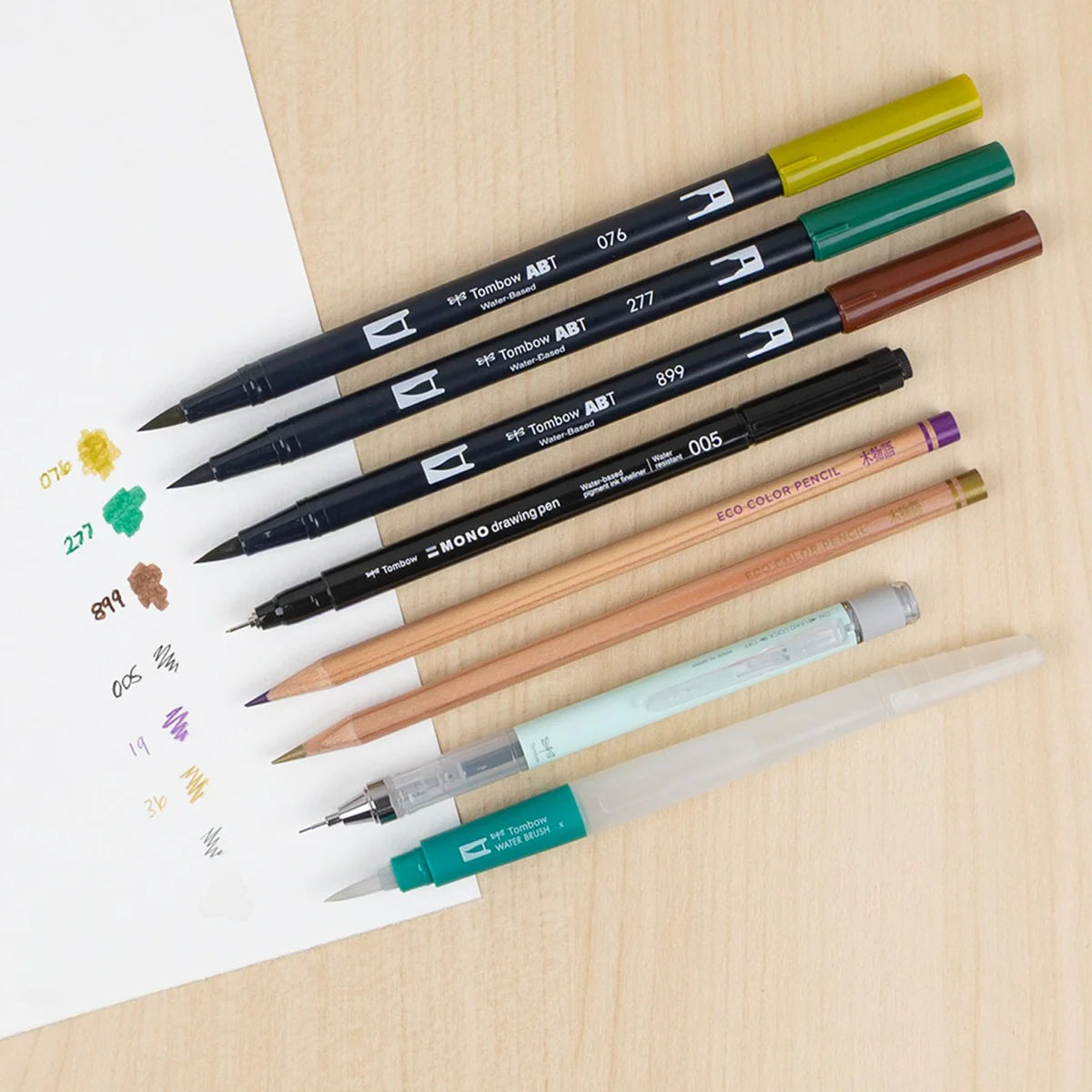 Tombow BS-FH1, Set de Blended Lettering, couleurs Cozy Times