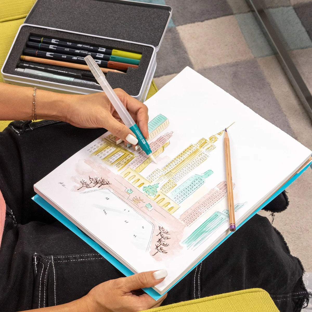 Tombow Urban Sketching Édition japonaise, lot de 8