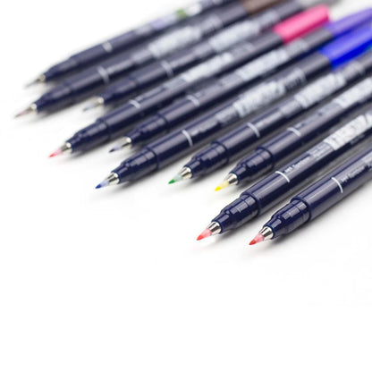 Lot de 10 pinceaux de couleur Tombow Fudenosuke