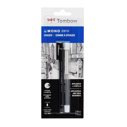 Ensemble de gommes Tombow MONO Zero - Rectangulaire