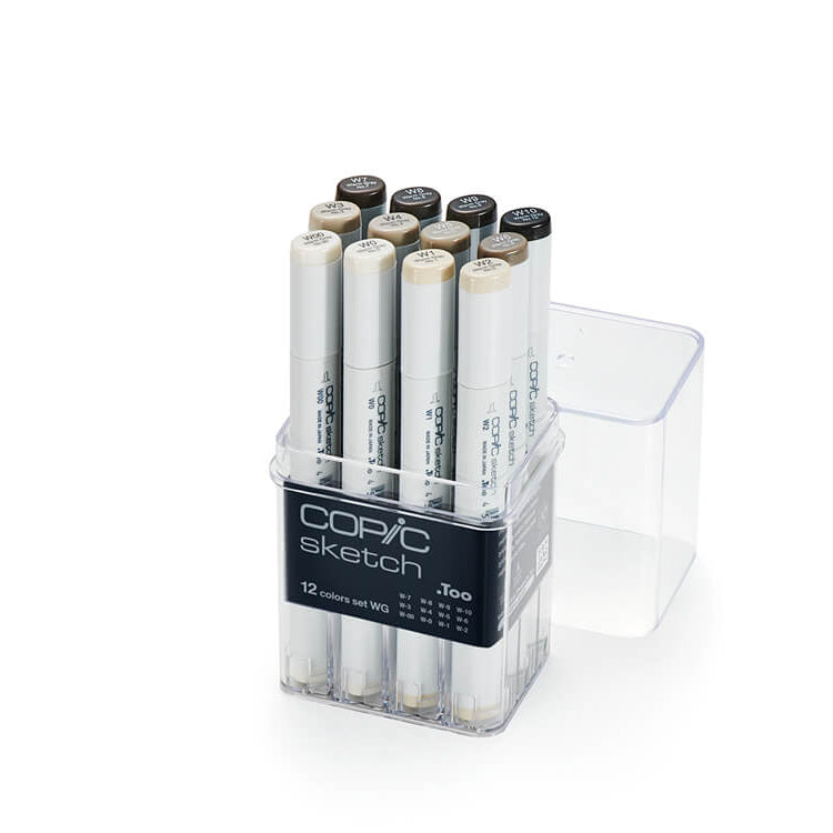 COPIC Sketch Marker Warm Gray Set of 12