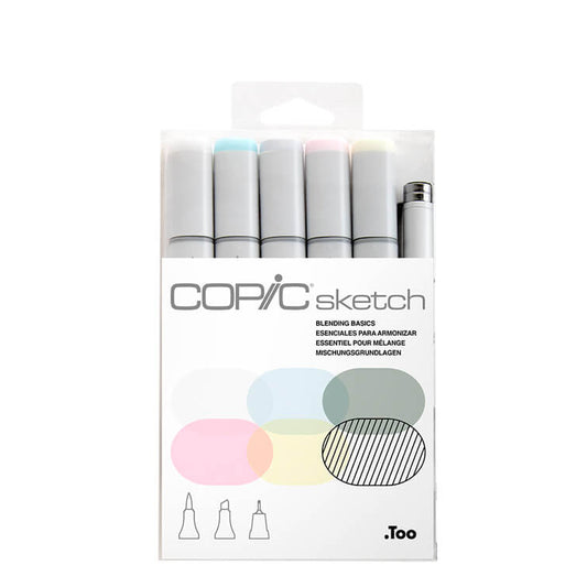 COPIC Sketch Marker Blending With Multiliner+ Set of 6