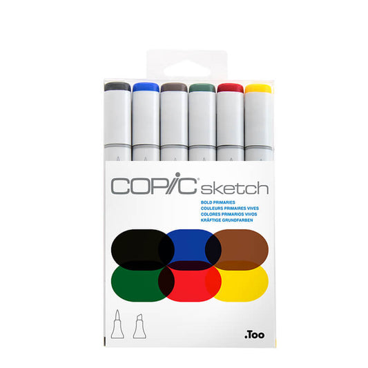 COPIC Sketch Marker Bold Primaries Set of 6