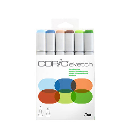COPIC Sketch Marker Earth Essentials Set of 6