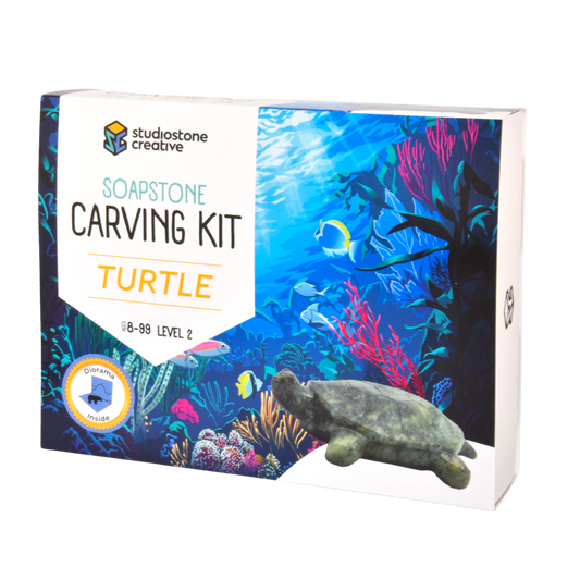 Studiostone Creative Soapstone Carving Kit - Sea Turtle