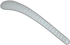Courbe de forme variable Alumicolor - Argent - Liquidation de 24 po