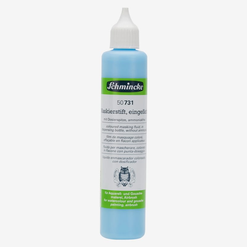 Schmincke Ammonia Free Masking Fluid Coloured 100ml dispensing bottle