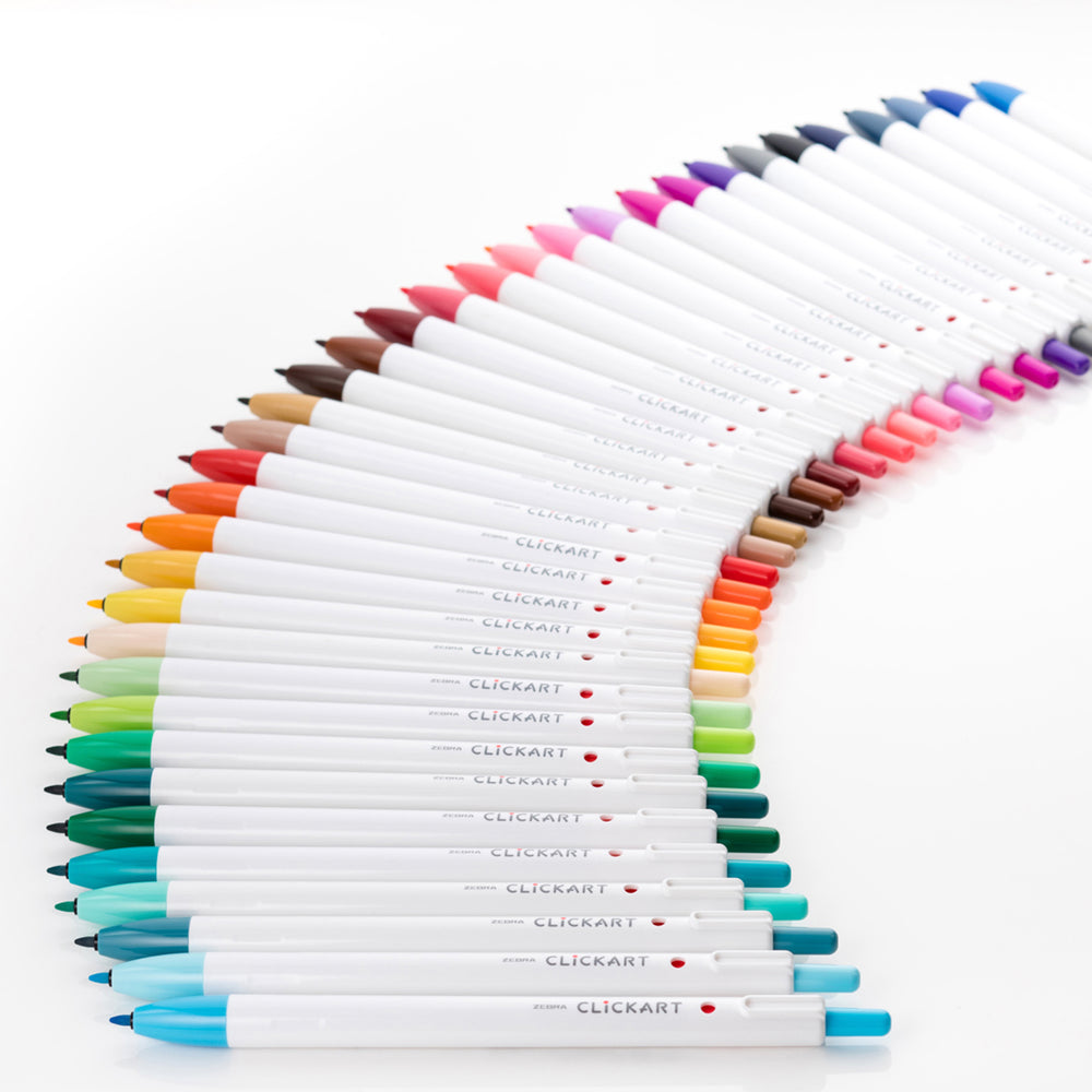 Zebra CLiCKART Retractable Markers