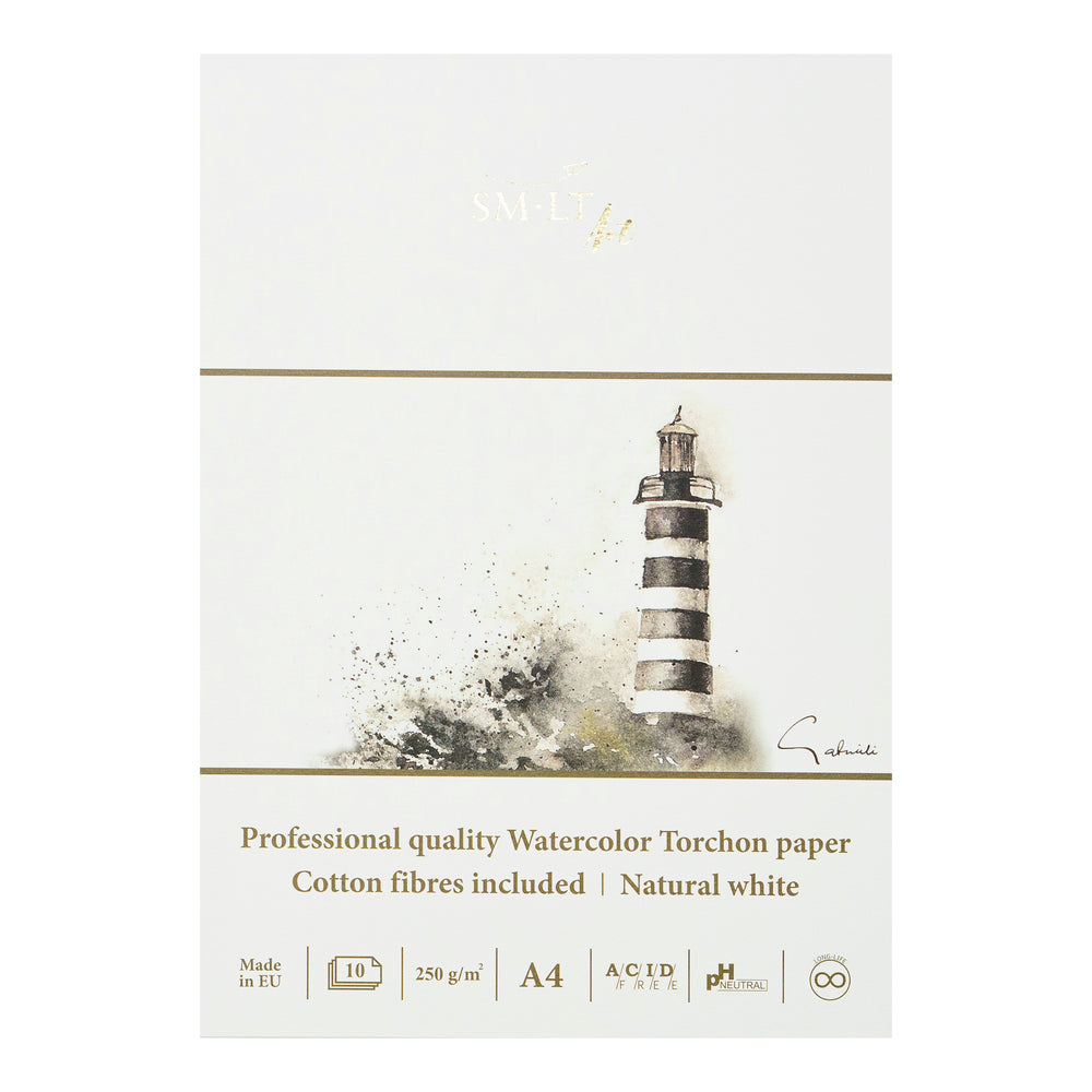 SM•LT Professional Watercolour Torchon Glued Pads – 250gsm