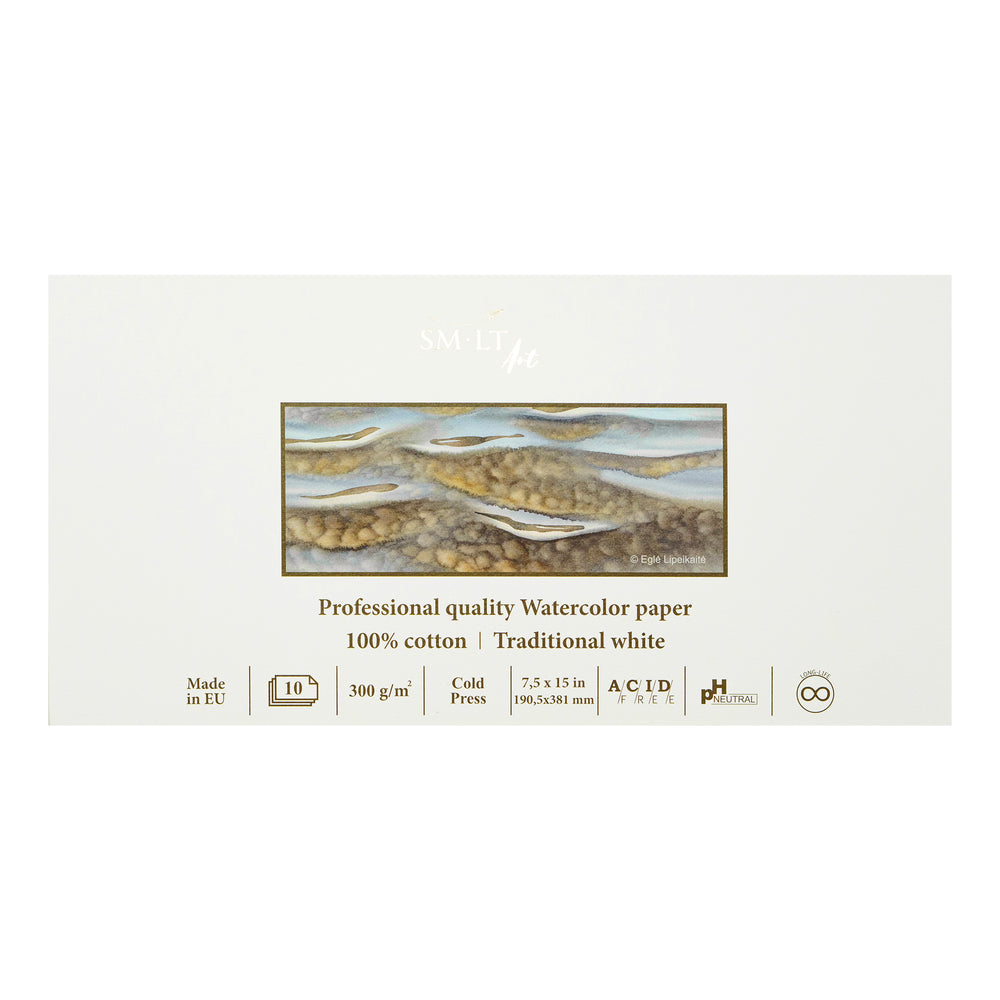 SM•LT Professional Watercolour Glued Pads – 300gsm