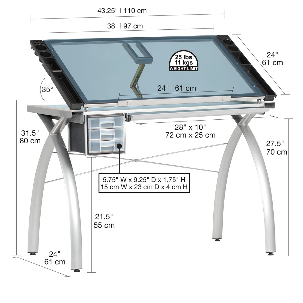 Studio Designs Futura Craft Station Silver