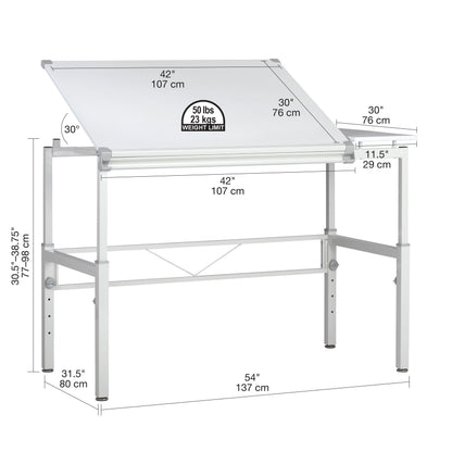Poste de travail Studio Designs Graphix II 54" x 32" (commande spéciale)