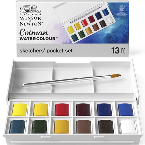 Cotman Water Colours Sketchers' Pocket Box Set of 12