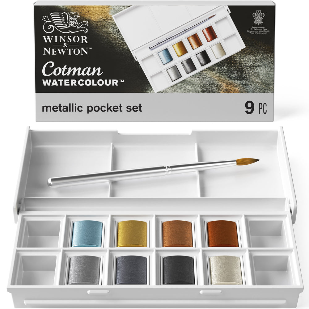 Cotman Water Colours Metallic Pocket Set of 6
