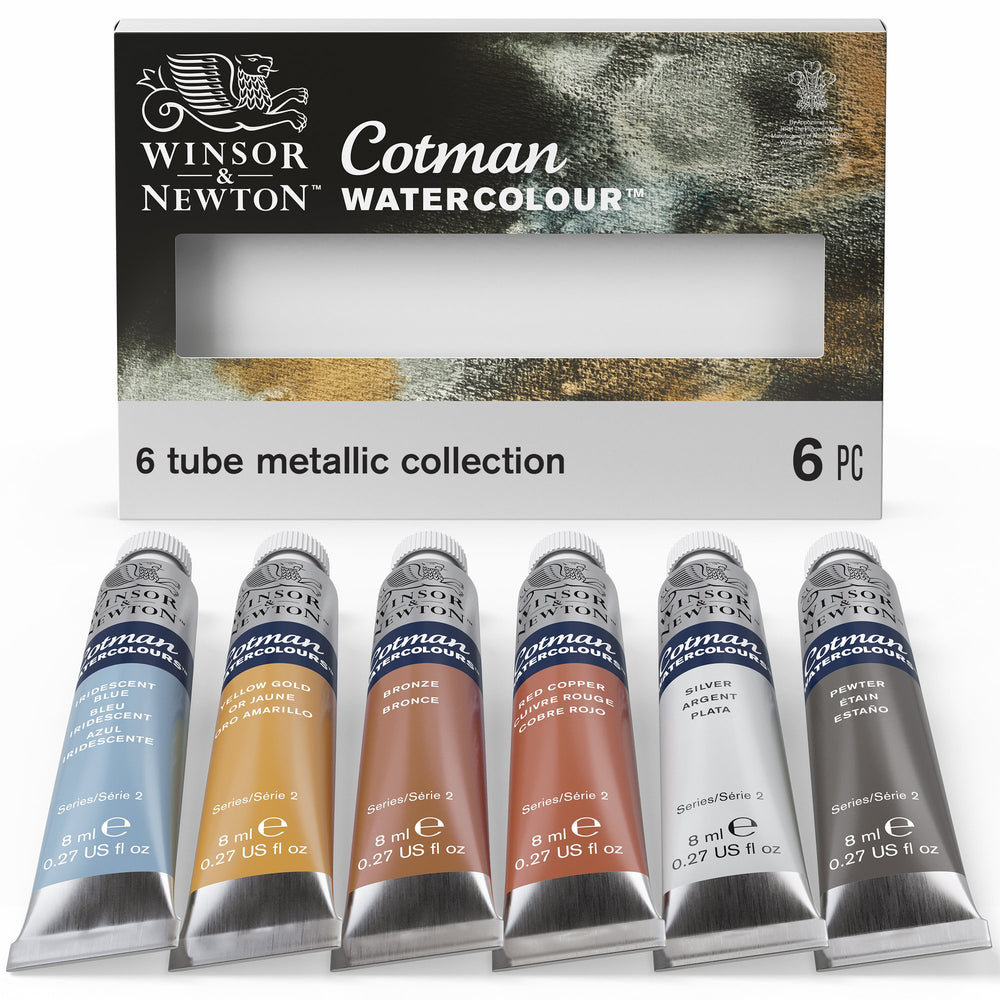 Cotman Water Colours Metallic Collection Set of 6