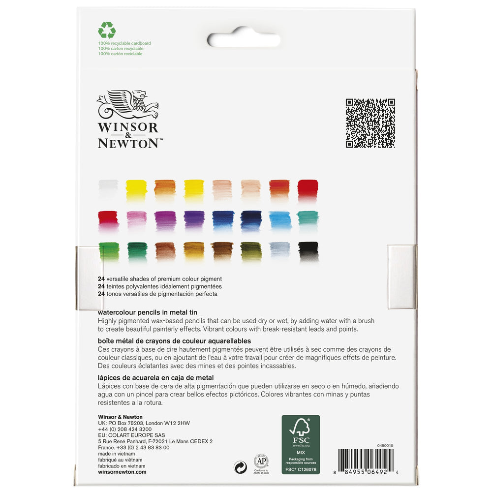 Winsor & Newton Studio Collection Watercolour Pencils Set of 24