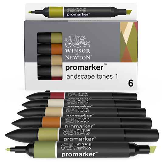 Winsor & Newton Promarker Set of 6 Landscape