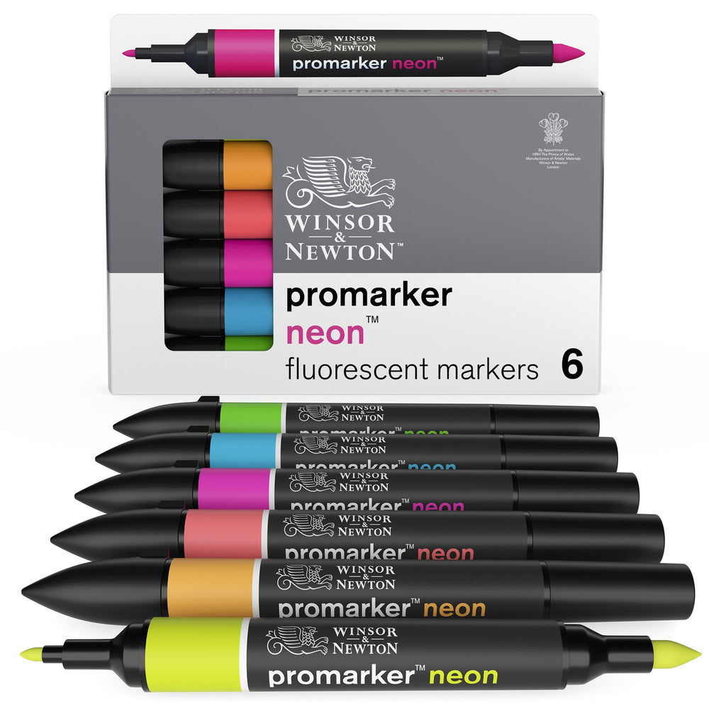 Winsor & Newton Promarker Set of 6 Neon