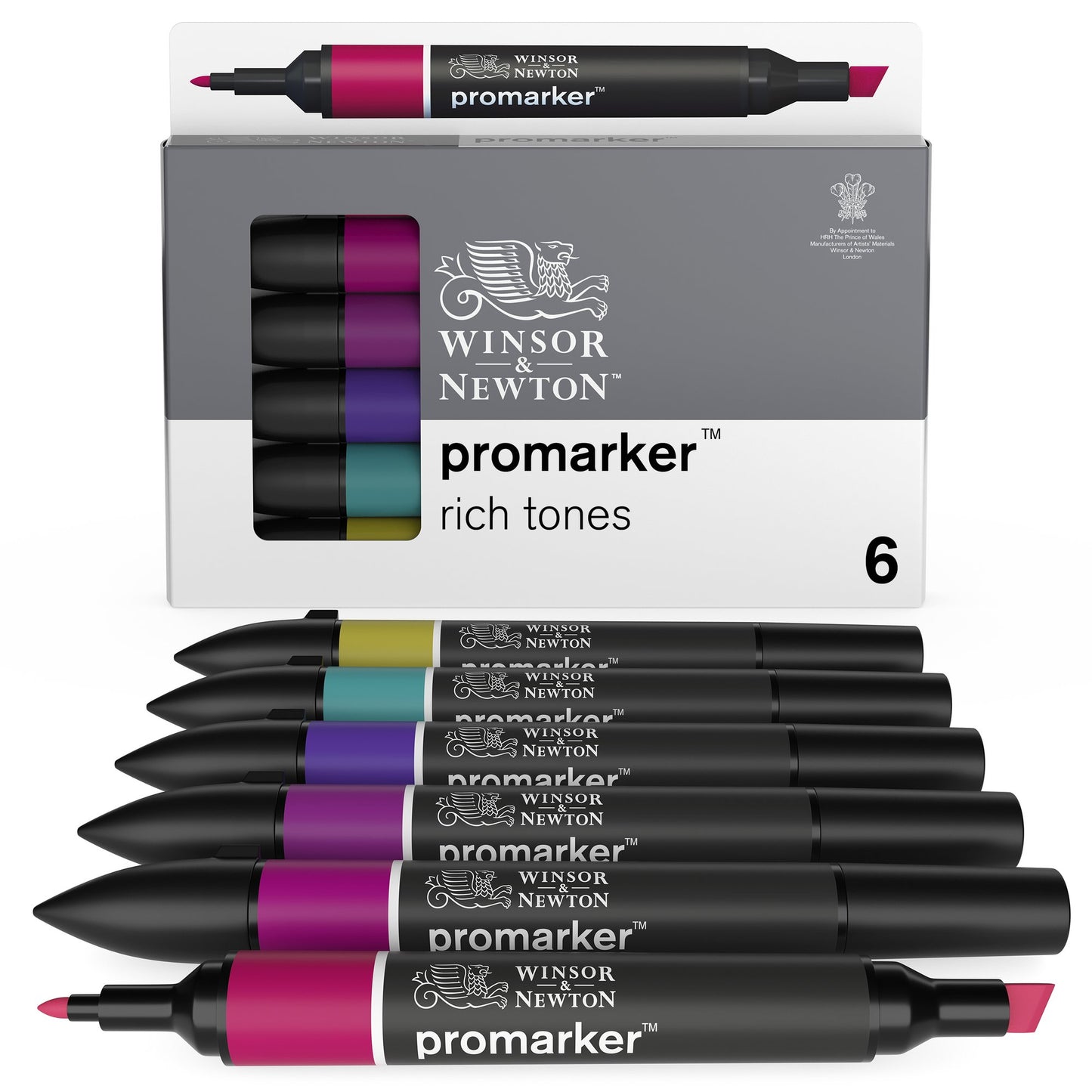Winsor & Newton Promarker Set of 6 Rich Tones