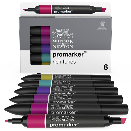 Winsor & Newton Promarker Set of 6 Rich Tones