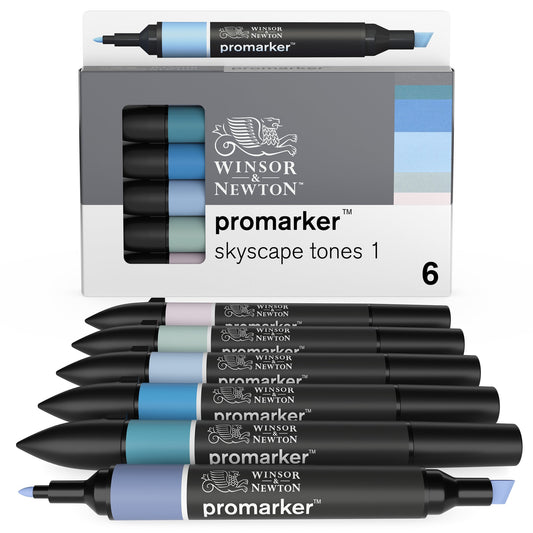 Winsor & Newton Promarker Set of 6 Skyscape