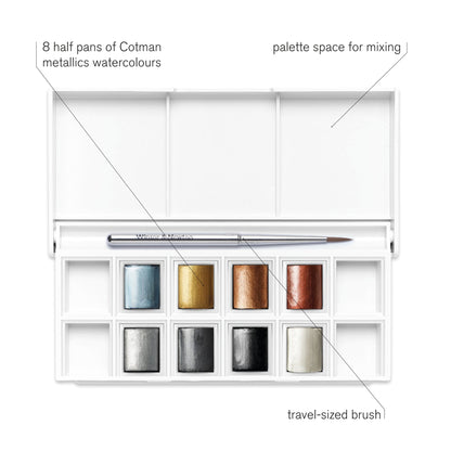 Winsor & Newton Cotman Watercolour Metallic Pocket Set of 6