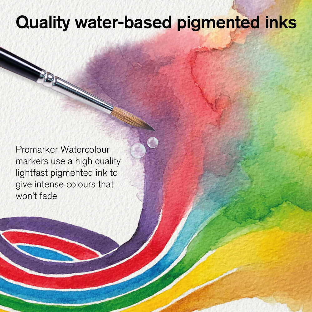 ProMarker Watercolour - 6 Marqueurs double pointe - tons ciel Pas