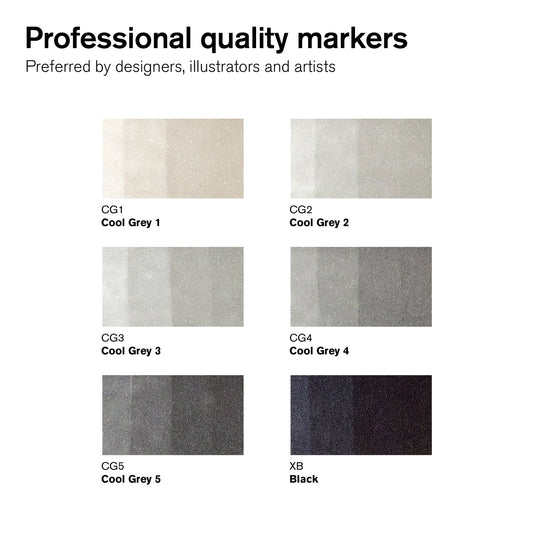 Winsor & Newton Promarker Set of 6 Neutral Tones