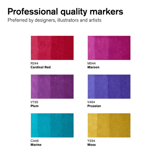 Winsor & Newton Promarker Set of 6 Rich Tones