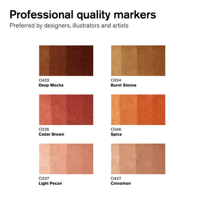 Winsor & Newton Promarker Set of 6 Skin Tones #2