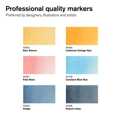 Winsor & Newton Promarker Watercolour Set of 6 Skyscape