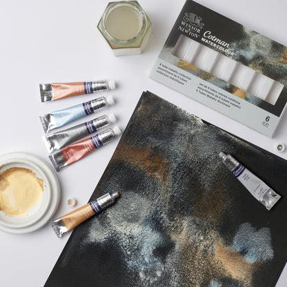 Winsor & Newton Cotman Watercolour Metallic Collection Set of 6