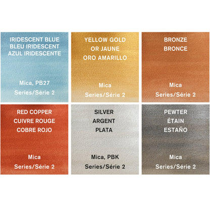 Winsor & Newton Cotman Watercolour Metallic Collection Set of 6