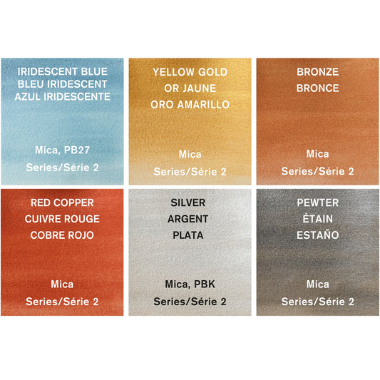 Winsor & Newton Cotman Watercolour Metallic Collection Set of 6