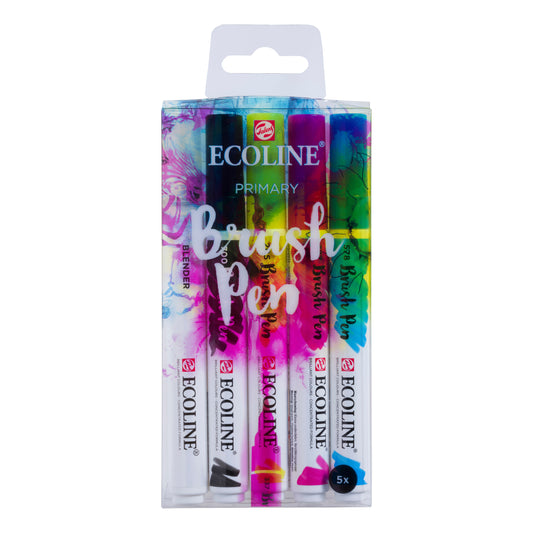 Ecoline Brush Pen Primary Set of 5