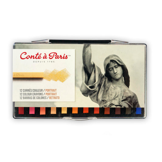 Conte Sketching Crayon Set Portrait Set of 12