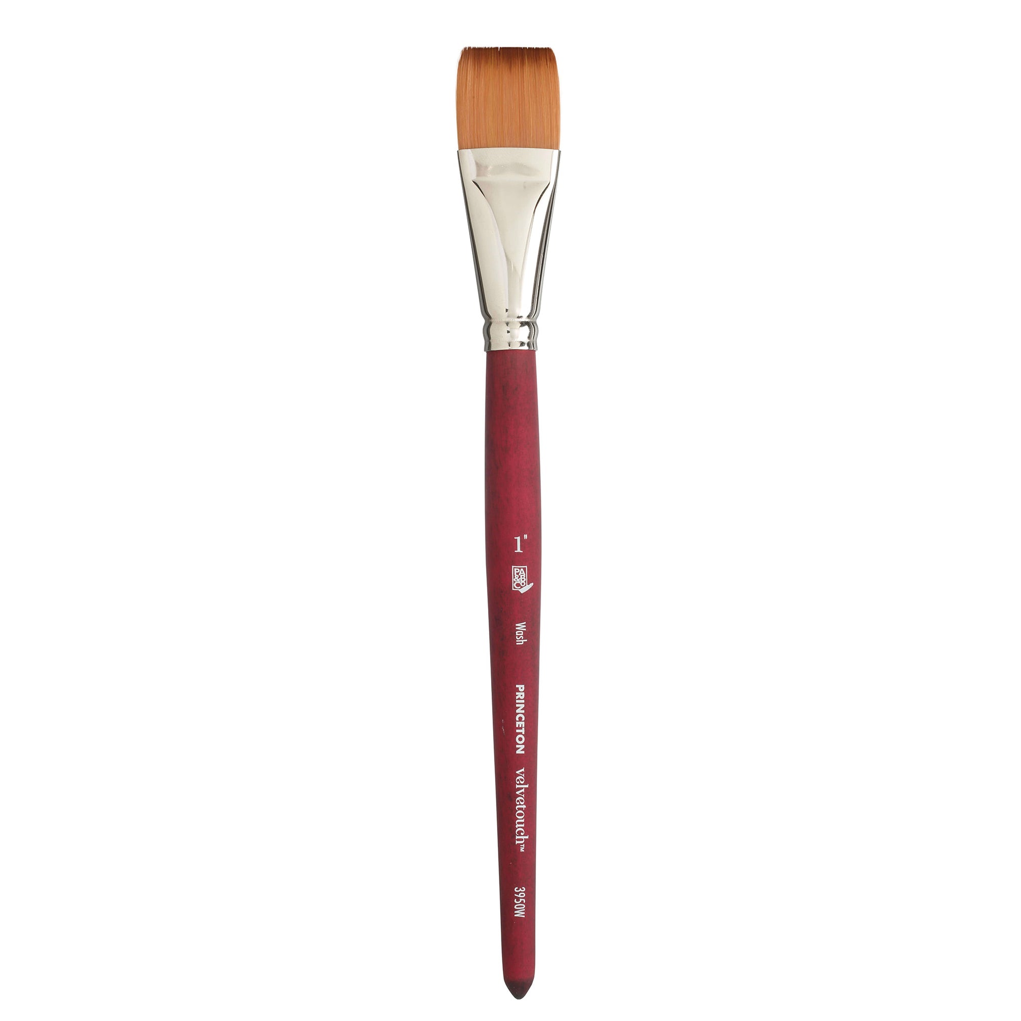 Princeton Velvetouch Series 3950 Paint Brush for Acrylic Oil and Watercolor  Flat Shader 8