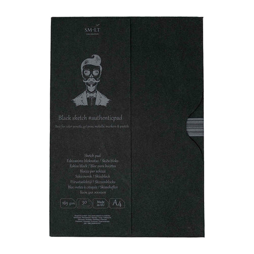 SM•LT #authenticpad in Folder – Black Sketch – A4